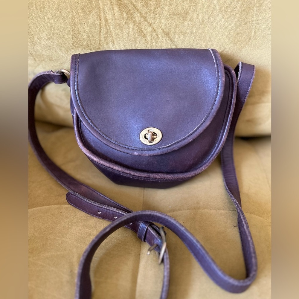 Vintage Coach Shoulder Bag Chocolate Brown